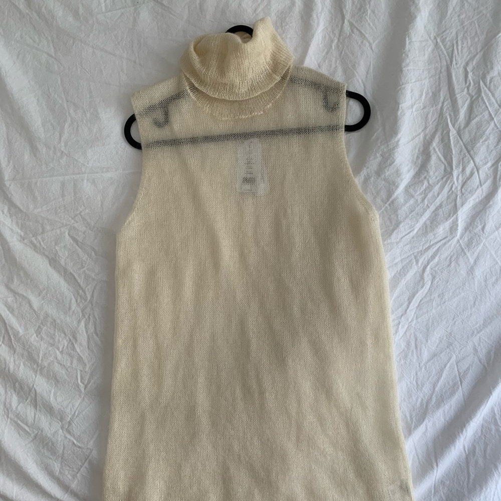 Helmut Lang Mohair Sleeveless Top